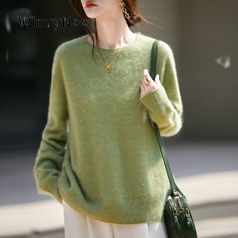 Cashmere Sweater Formal - WinvyNee Roupas femininas de lã escovada,