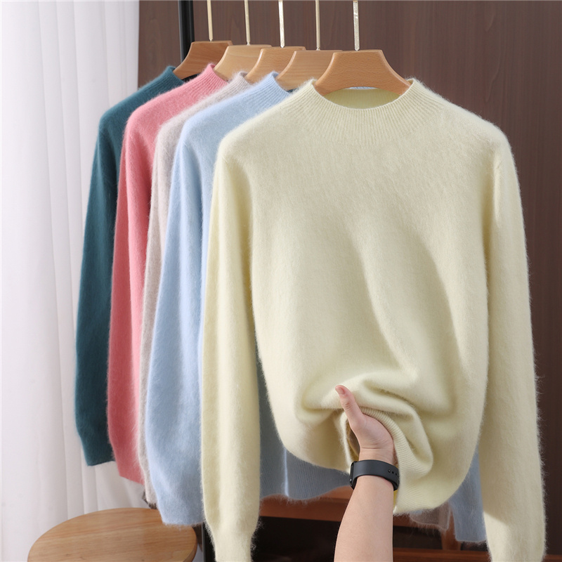 Cashmere Sweater Formal - Roupas básicas femininas outono inverno camisola