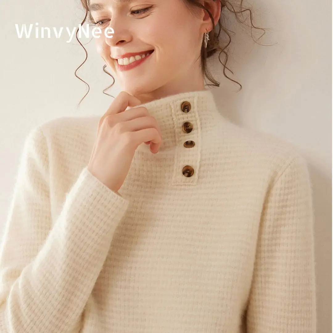 Suéter Feminino WinvyNee de Lã - Cashmere Sweater Formal avaliação e preço